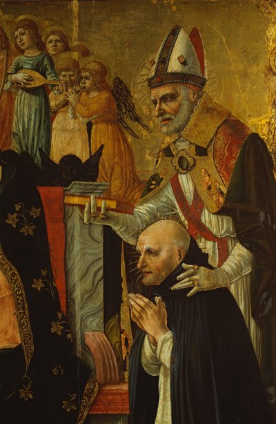 The Marriage of St Catherine of Siena (detail) by Lorenzo dAlessandro da Severino II
